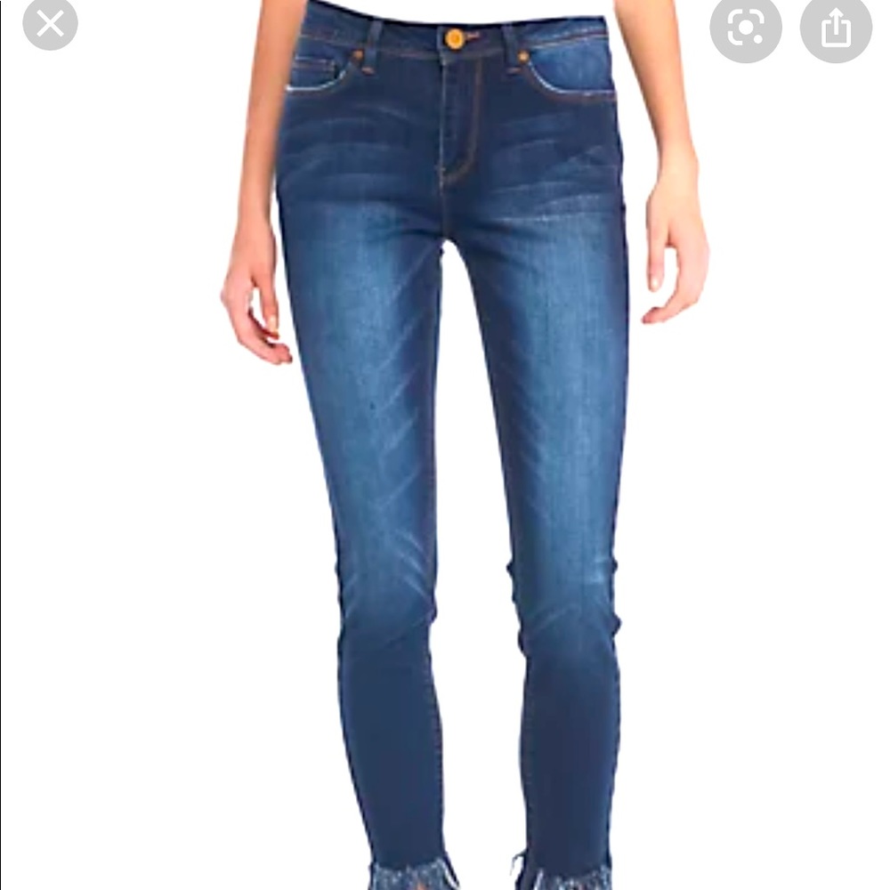 Indigo Rein Frayed Hem Bellefonte Jeans